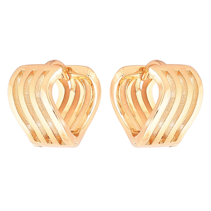Серьги Xuping Позолота 18K колечки Декоративный узор с напылением фото №21