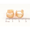 Серьги Xuping Позолота 18K колечки Декоративный узор с напылением фото №2