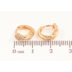 Серьги Xuping Позолота 18K колечки Узор с кристаллами фото №2