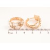 Серьги Xuping Позолота 18K колечки Инкрустация кристаллами фото №2 Серьги Xuping Позолота 18K колечки Инкрустация кристаллами фото №2