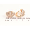 Серьги Xuping Позолота 18K колечки Инкрустация кристаллами фото №2