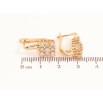 Серьги Xuping цвет Позолота 18K английский замок Инкрустация кристаллами фото №2 Серьги Xuping цвет Позолота 18K английский замок Инкрустация кристаллами фото №2