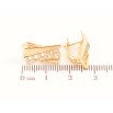Серьги Xuping цвет Позолота 18K английский замок Декоративный узор с кристаллами фото №2