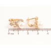 Серьги Xuping цвет Позолота 18K английский замок Узор с кристаллами и жемчужинами фото №2 Серьги Xuping цвет Позолота 18K английский замок Узор с кристаллами и жемчужинами фото №2