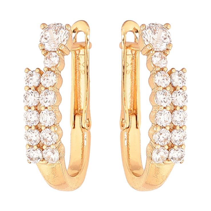 Серьги Xuping цвет Позолота 18K английский замок Инкрустация кристаллами фото №22 Серьги Xuping цвет Позолота 18K английский замок Инкрустация кристаллами фото №22