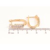 Серьги Xuping цвет Позолота 18K английский замок Инкрустация кристаллами фото №2 Серьги Xuping цвет Позолота 18K английский замок Инкрустация кристаллами фото №2