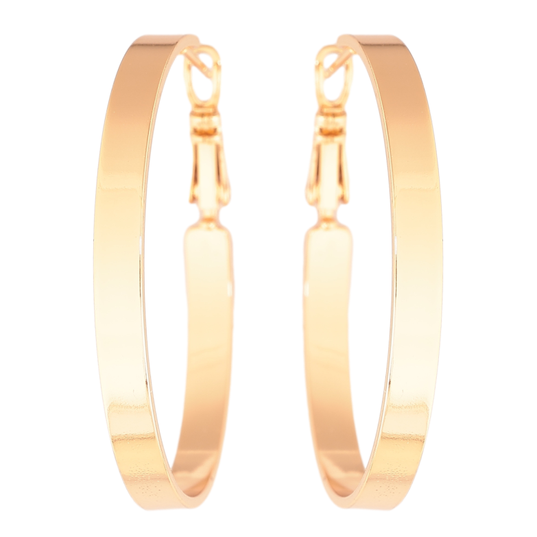 Сережки Xuping колір Позолота 18K кільця (конго) Класика ø 4см фото №12 Сережки Xuping колір Позолота 18K кільця (конго) Класика ø 4см фото №12