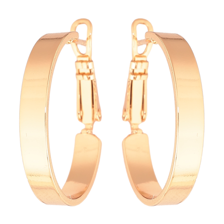 Сережки Xuping колір Позолота 18K кільця (конго) Класика ø 2.5см фото №9 Сережки Xuping колір Позолота 18K кільця (конго) Класика ø 2.5см фото №9