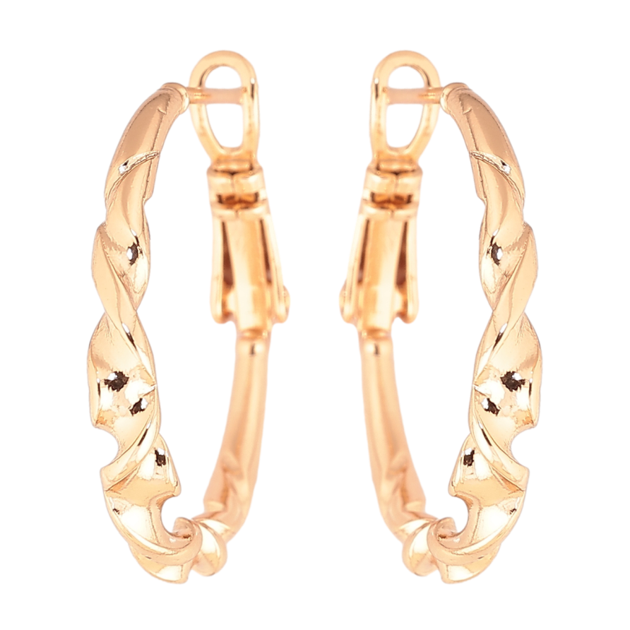 Серьги Xuping цвет Позолота 18K кольца (конго) Декоративный узор ø 2.5см фото №1 Серьги Xuping цвет Позолота 18K кольца (конго) Декоративный узор ø 2.5см фото №1