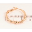 Серьги Xuping цвет Позолота 18K кольца (конго) Декоративный узор ø 2.5см фото №2 Серьги Xuping цвет Позолота 18K кольца (конго) Декоративный узор ø 2.5см фото №2