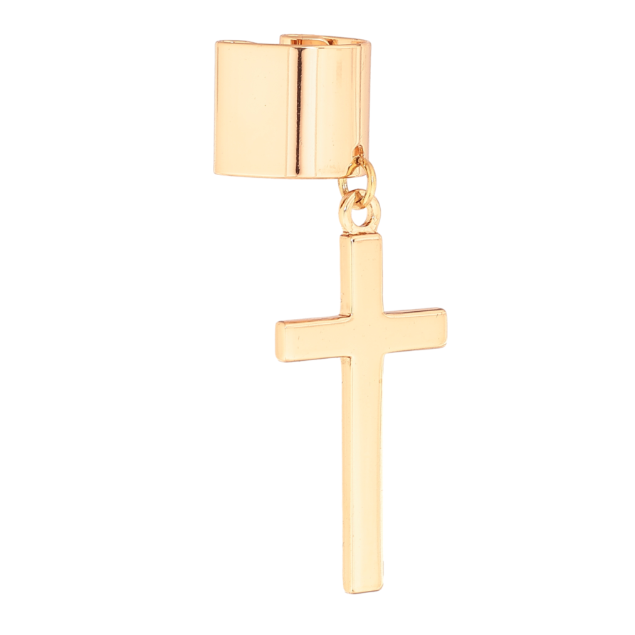 Серьги Xuping цвет Позолота 18K моно-каффа Крест (1шт) фото №1 Серьги Xuping цвет Позолота 18K моно-каффа Крест (1шт) фото №1