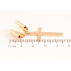 Серьги Xuping цвет Позолота 18K моно-каффа Крест (1шт) фото №2 Серьги Xuping цвет Позолота 18K моно-каффа Крест (1шт) фото №2