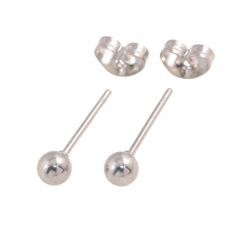Серьги Xuping TTM Stainless Steel цвет Родий пусеты Шарики ø 4мм фото №1 Серьги Xuping TTM Stainless Steel цвет Родий пусеты Шарики ø 4мм фото №1