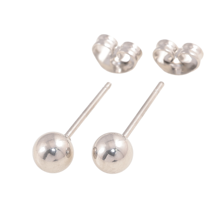 Серьги Xuping TTM Stainless Steel цвет Родий пусеты Шарики ø 5мм фото №7 Серьги Xuping TTM Stainless Steel цвет Родий пусеты Шарики ø 5мм фото №7