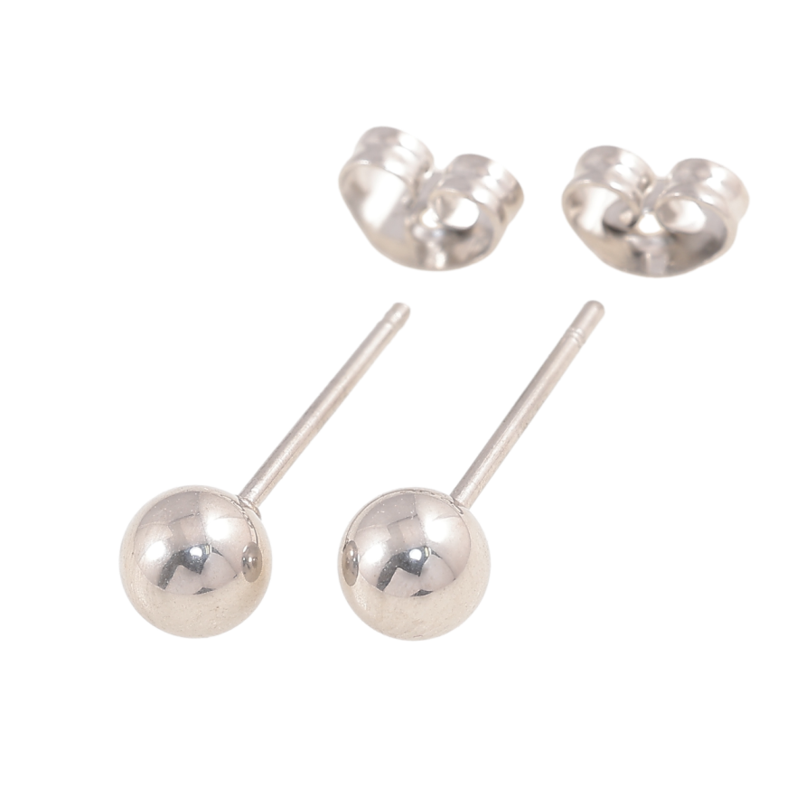 Серьги Xuping TTM Stainless Steel цвет Родий пусеты Шарики ø 5мм фото №1 Серьги Xuping TTM Stainless Steel цвет Родий пусеты Шарики ø 5мм фото №1