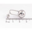 Серьги Xuping TTM Stainless Steel цвет Родий пусеты Шарики на дужках фото №2 Серьги Xuping TTM Stainless Steel цвет Родий пусеты Шарики на дужках фото №2