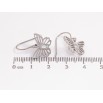 Серьги Xuping TTM Stainless Steel цвет Родий французский замок Бабочки фото №2