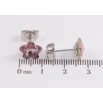 Сережки Xuping колір Родій з кристалами Swarovski пусети Кристальні квіточки Antique Pink фото №2 Сережки Xuping колір Родій з кристалами Swarovski пусети Кристальні квіточки Antique Pink фото №2