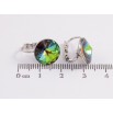 Серьги Xuping цвет Родий с кристаллами Swarovski французский замок Кристаллы Vitrail Medium ø 12мм фото №2 Серьги Xuping цвет Родий с кристаллами Swarovski французский замок Кристаллы Vitrail Medium ø 12мм фото №2