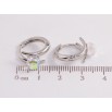 Серьги Xuping цвет Родий с кристаллами Swarovski колечки Узор с кристальными шариками АВ фото №2 Серьги Xuping цвет Родий с кристаллами Swarovski колечки Узор с кристальными шариками АВ фото №2