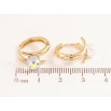 Сережки Xuping колір Позолота 14K з кристалами Swarovski колечка Візерунок з кристальними кульками Shimmer фото №2 Сережки Xuping колір Позолота 14K з кристалами Swarovski колечка Візерунок з кристальними кульками Shimmer фото №2