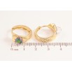 Сережки Xuping колір Позолота 14K з кристалами Swarovski колечка Візерунок з кристальними кульками Vitrail Medium фото №2