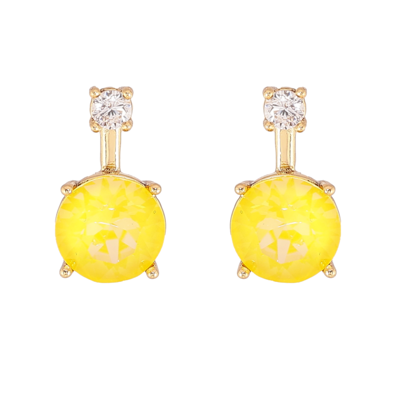 Сережки Xuping колір Позолота 14K з кристалами Swarovski пусети Кристали Sunflower фото №1 Сережки Xuping колір Позолота 14K з кристалами Swarovski пусети Кристали Sunflower фото №1