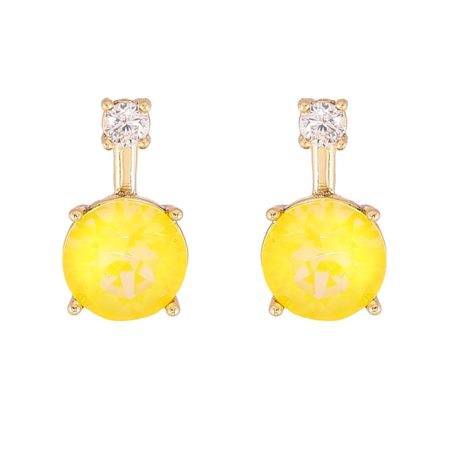 Сережки Xuping колір Позолота 14K з кристалами Swarovski пусети Кристали Sunflower фото №1 Сережки Xuping колір Позолота 14K з кристалами Swarovski пусети Кристали Sunflower фото №1