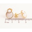 Серьги Xuping Позолота 14K пусеты Перламутровые вставки фото №2