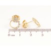 Сережки Xuping колір Позолота 14K пусети Кільця з метеликами фото №2