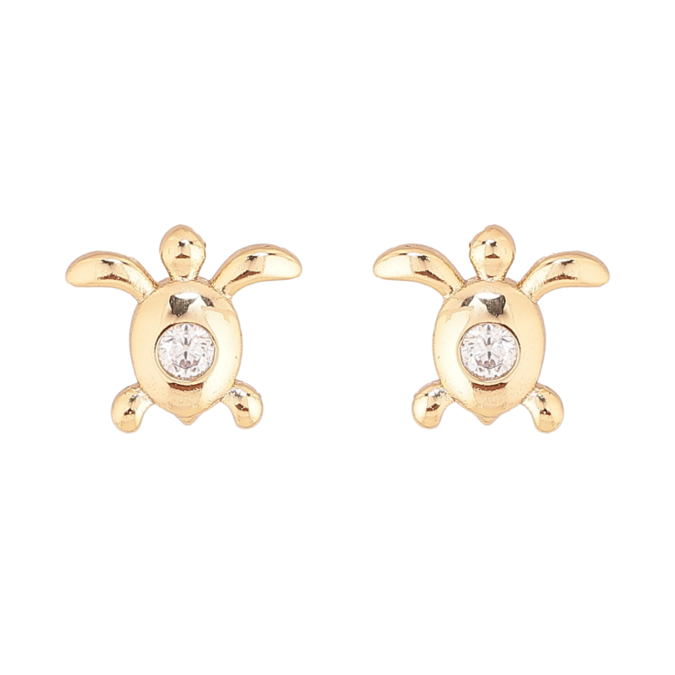 Сережки Xuping колір Позолота 14K пусети Черепашки фото №21 Сережки Xuping колір Позолота 14K пусети Черепашки фото №21