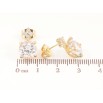Сережки Xuping колір Позолота 14K пусети Кристальний блиск фото №2 Сережки Xuping колір Позолота 14K пусети Кристальний блиск фото №2