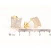 Сережки Xuping колір Позолота 14K пусети Інкрустація кристалами фото №2