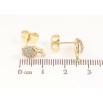 Сережки Xuping колір Позолота 14K пусети Тюльпани фото №2