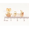 Серьги Xuping цвет Позолота 14K пусеты Кристальные чертята фото №2 Серьги Xuping цвет Позолота 14K пусеты Кристальные чертята фото №2