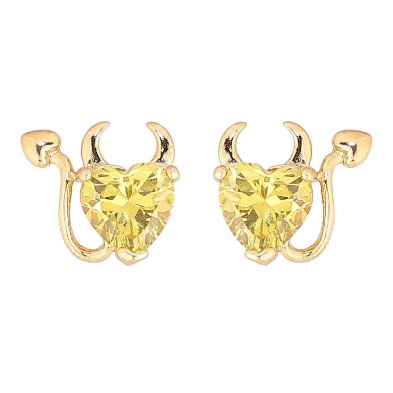 Сережки Xuping колір Позолота 14K пусети Кристальні чортенята фото №4 Сережки Xuping колір Позолота 14K пусети Кристальні чортенята фото №4