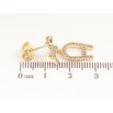 Серьги Xuping цвет Позолота 14K пусеты Лошадки с буквой А фото №2 Серьги Xuping цвет Позолота 14K пусеты Лошадки с буквой А фото №2