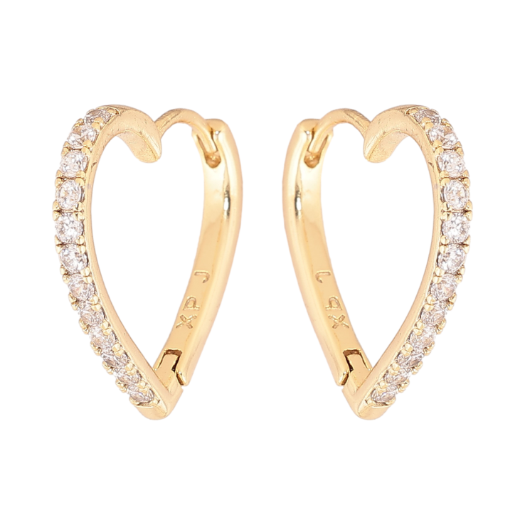 Серьги Xuping цвет Позолота 14K колечки Сердечки с кристаллами фото №21 Серьги Xuping цвет Позолота 14K колечки Сердечки с кристаллами фото №21