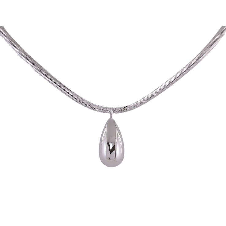 Подвеска на цепочке Xuping ТТМ Stainless Steel цвет Родий Капелька длинна 46-51см х 2мм фото №2 Подвеска на цепочке Xuping ТТМ Stainless Steel цвет Родий Капелька длинна 46-51см х 2мм фото №2