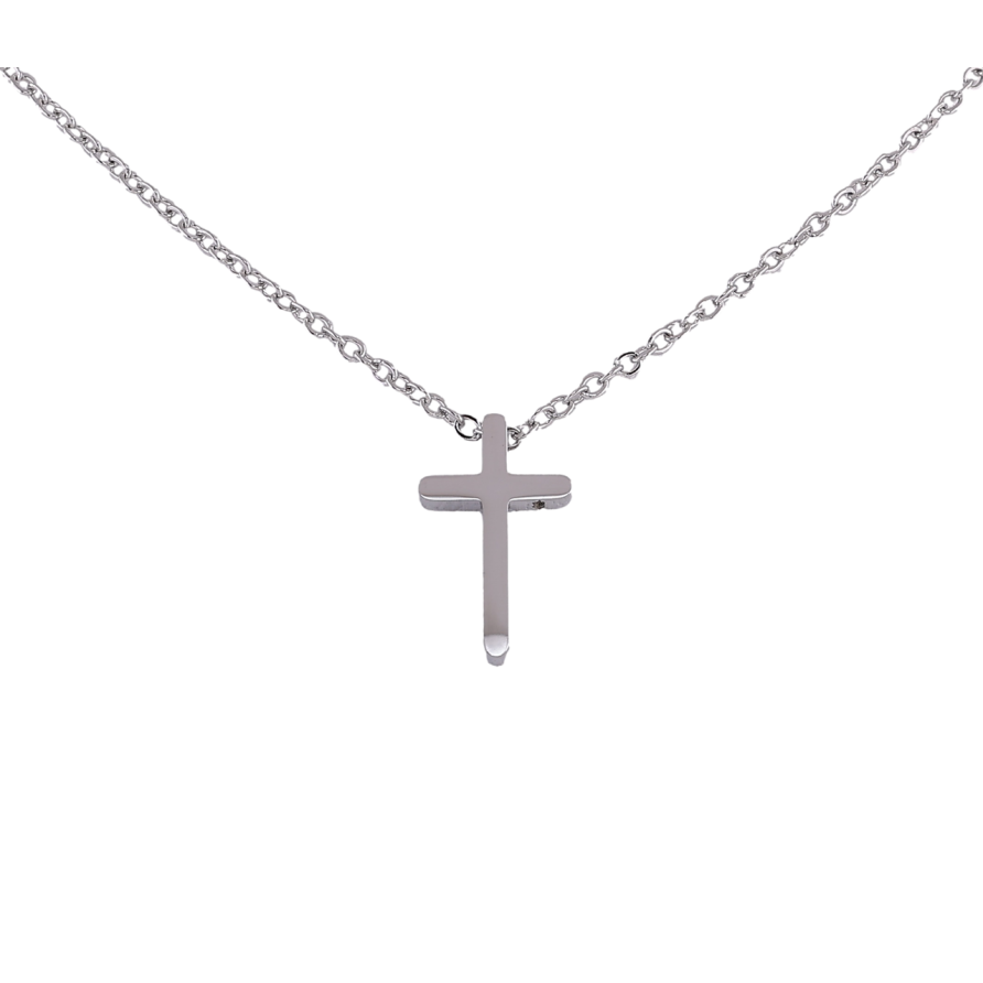 Подвеска на цепочке Xuping ТТМ Stainless Steel цвет Родий Крестик длинна 42-47см х 1.5мм фото №1 Подвеска на цепочке Xuping ТТМ Stainless Steel цвет Родий Крестик длинна 42-47см х 1.5мм фото №1