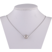 Подвеска на цепочке Xuping ТТМ Stainless Steel цвет Родий Бусина, ø 10мм длинна 45-50см х 1мм фото №2 Подвеска на цепочке Xuping ТТМ Stainless Steel цвет Родий Бусина, ø 10мм длинна 45-50см х 1мм фото №2