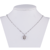 Подвеска на цепочке Xuping ТТМ Stainless Steel цвет Родий Сердечко длинна 45-50см х 2мм фото №2 Подвеска на цепочке Xuping ТТМ Stainless Steel цвет Родий Сердечко длинна 45-50см х 2мм фото №2