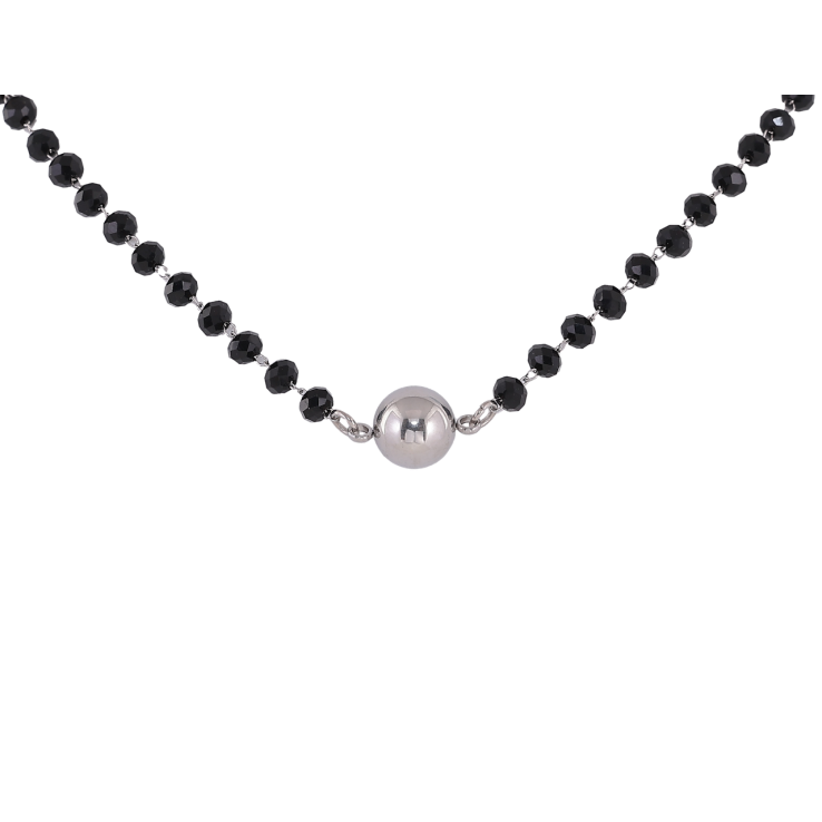 Подвеска на цепочке Xuping ТТМ Stainless Steel цвет Родий Бусина, ø 8мм длинна 46-51см х 4мм фото №5 Подвеска на цепочке Xuping ТТМ Stainless Steel цвет Родий Бусина, ø 8мм длинна 46-51см х 4мм фото №5