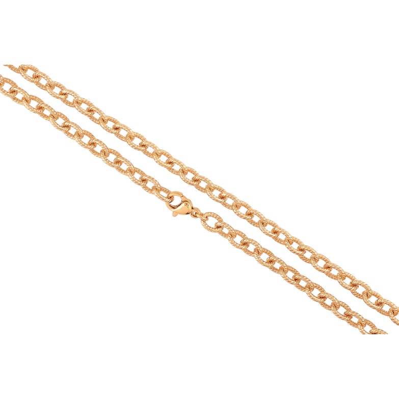 Ланцюжок Xuping колір Позолота 18K Плетіння Якірне з візерунком довжина 44см х 5мм фото №9 Ланцюжок Xuping колір Позолота 18K Плетіння Якірне з візерунком довжина 44см х 5мм фото №9