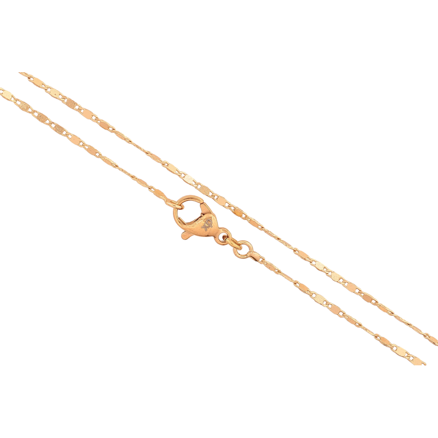 Ланцюжок Xuping колір Позолота 18K Плетіння Морський ланцюг перекручений довжина 45см х 1.5мм фото №1 Ланцюжок Xuping колір Позолота 18K Плетіння Морський ланцюг перекручений довжина 45см х 1.5мм фото №1
