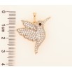 Кулон Xuping цвет Позолота 18K Колибри с инкрустацией кристаллами для цепочки до 6мм фото №2 Кулон Xuping цвет Позолота 18K Колибри с инкрустацией кристаллами для цепочки до 6мм фото №2