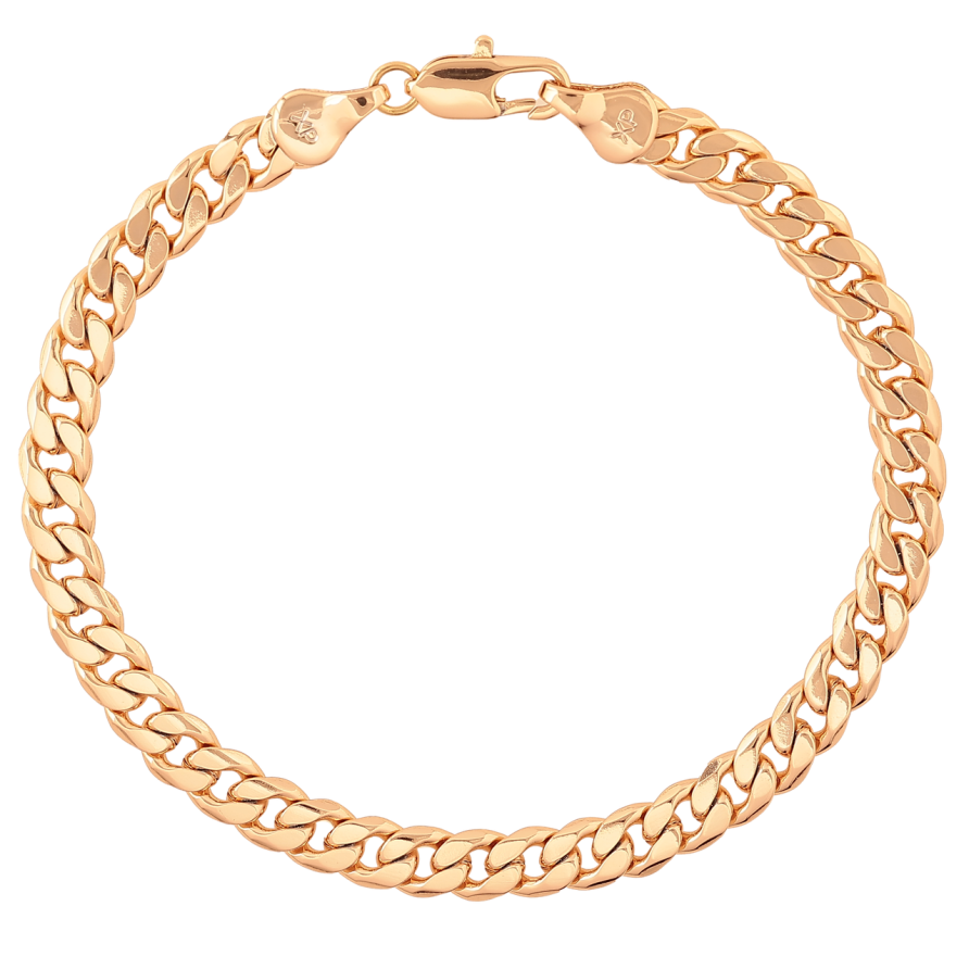 Браслет Xuping Цвет Позолота 18K Цепочка Панцирная размер 19см х 5мм фото №1