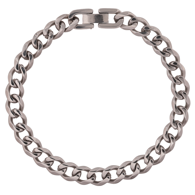 Браслет Xuping ТТМ Stainless Steel колір Родій Ланцюжок Панцирне плетіння довжина 21,5 см х 8 мм фото №17 Браслет Xuping ТТМ Stainless Steel колір Родій Ланцюжок Панцирне плетіння довжина 21,5 см х 8 мм фото №17