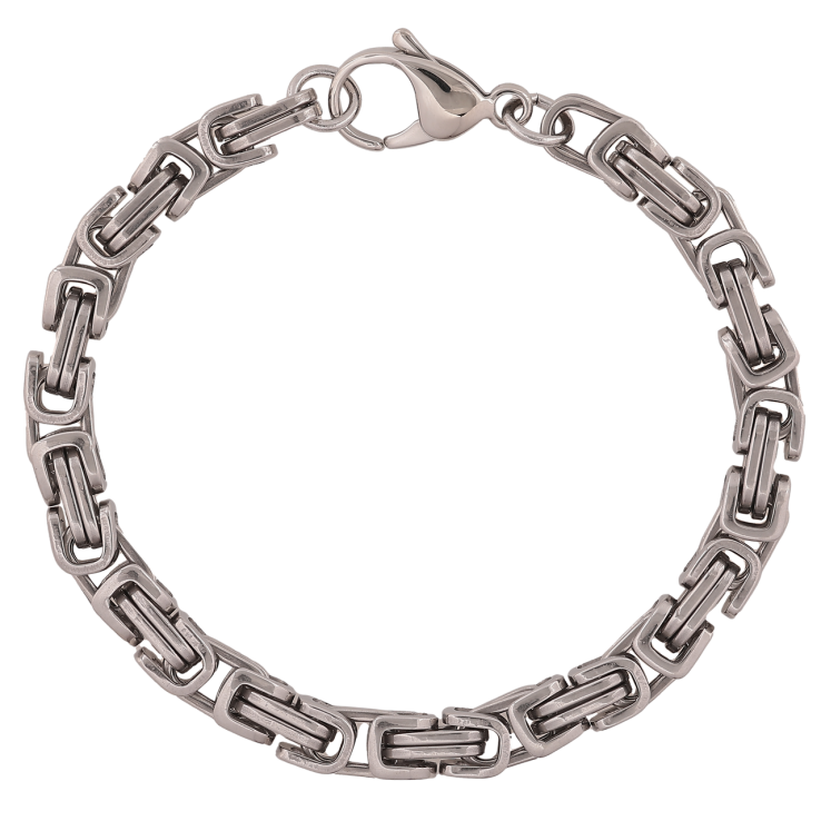 Браслет Xuping ТТМ Stainless Steel цвет Родий Цепочка Фантазийное плетение длинна 20.5см х 6мм фото №17