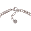 Браслет Xuping ТТМ Stainless Steel цвет Родий Цепочка с подвесками длинна с доп. цеп.18.5-21см х 4мм фото №2